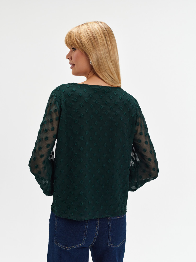Ciemnozielona bluzka plumeti 