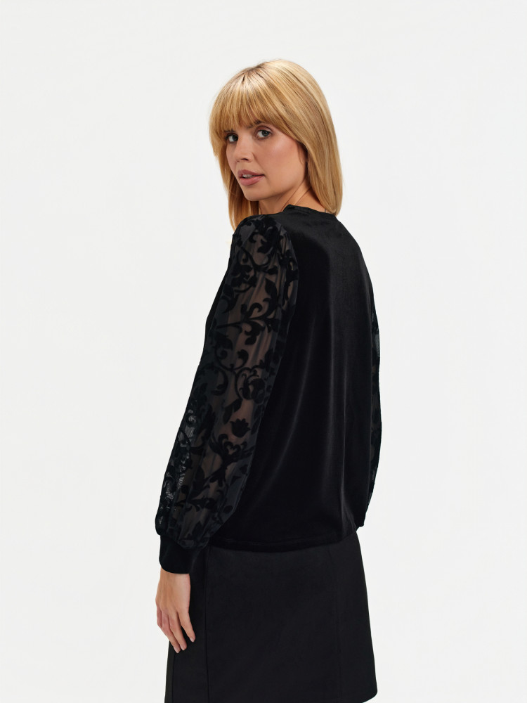 Czarna casualowa bluza 