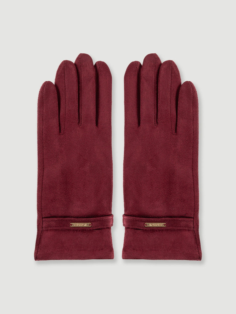Eleganckie rękawiczki burgundowe