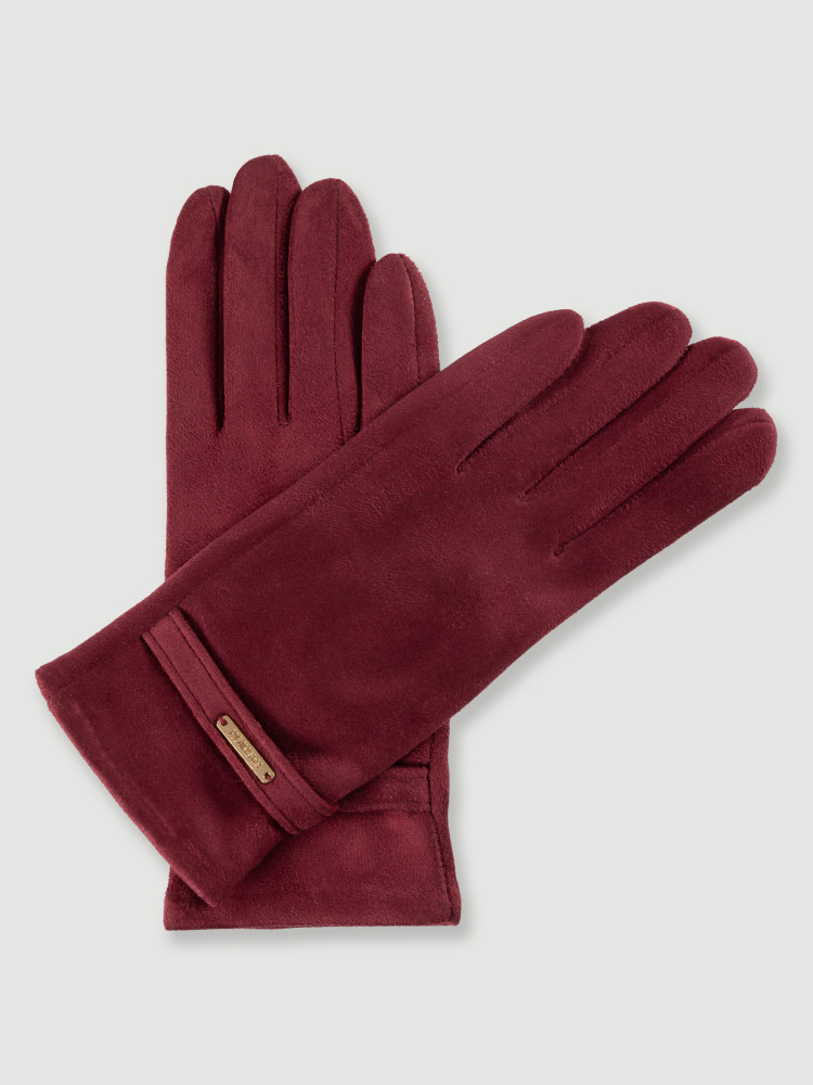 Eleganckie rękawiczki burgundowe