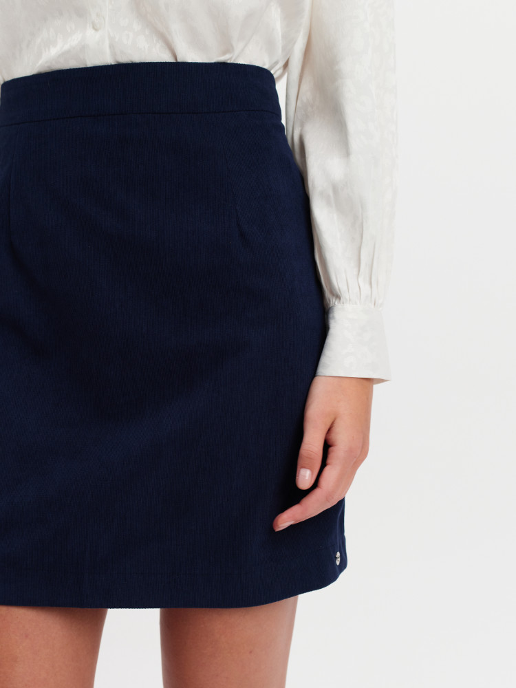 Granatowa mini spódniczka 