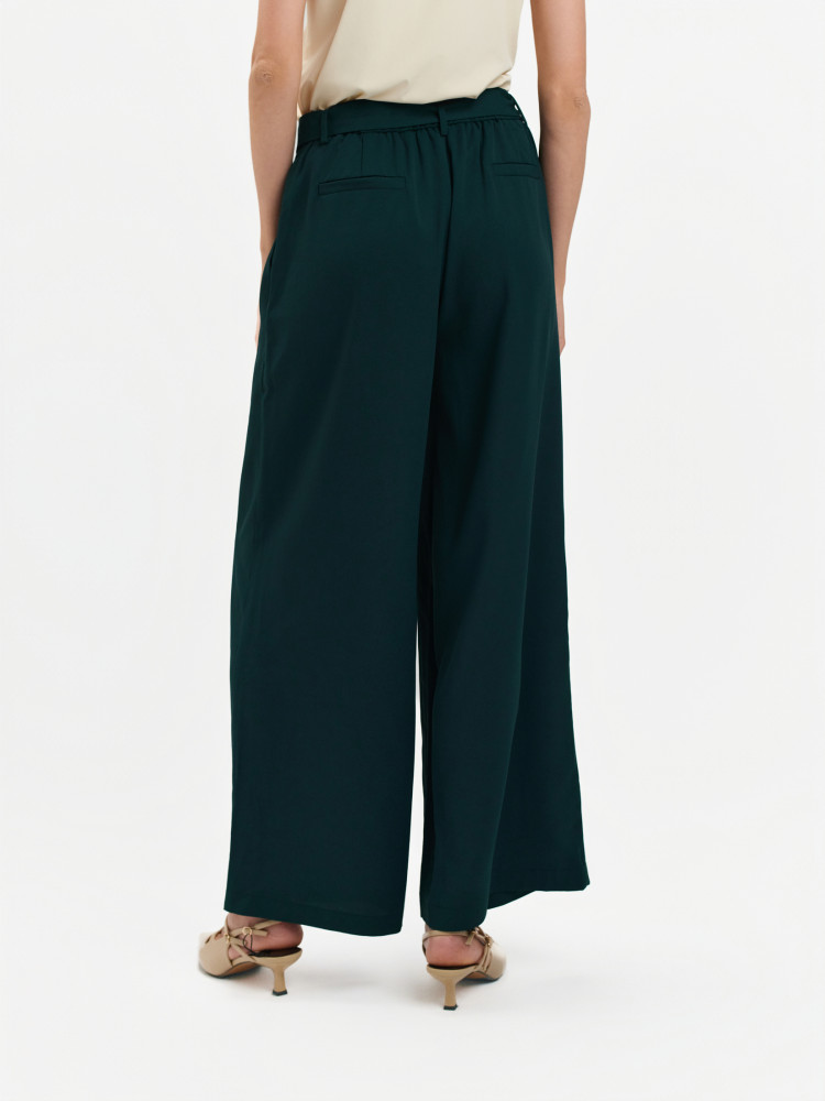 Eleganckie spodnie z wiązaniem 