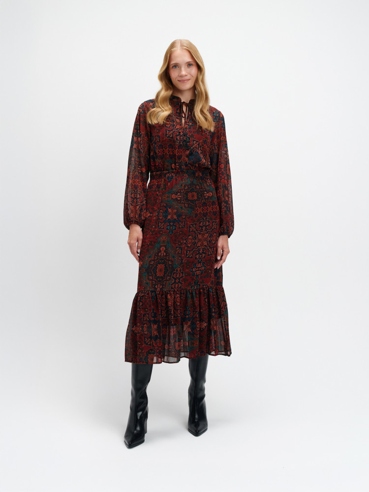 Midi sukienka w stylu boho 