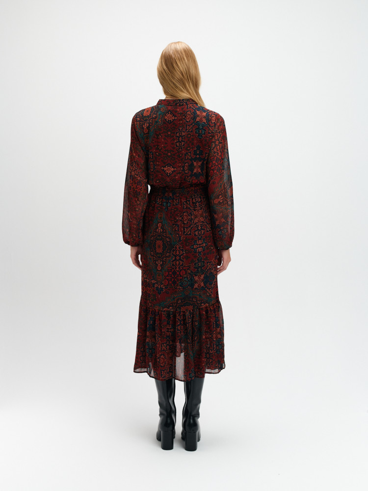 Midi sukienka w stylu boho 