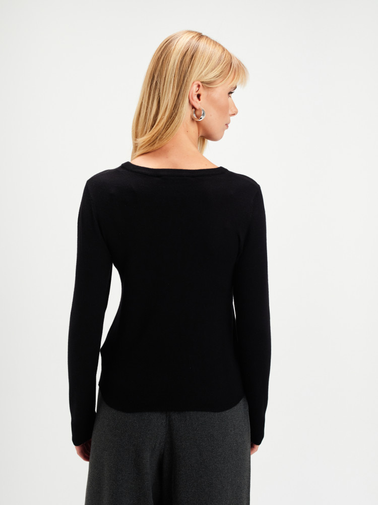 Czarny basicowy sweter 