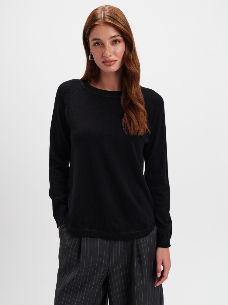 Basicowy czarny sweter 