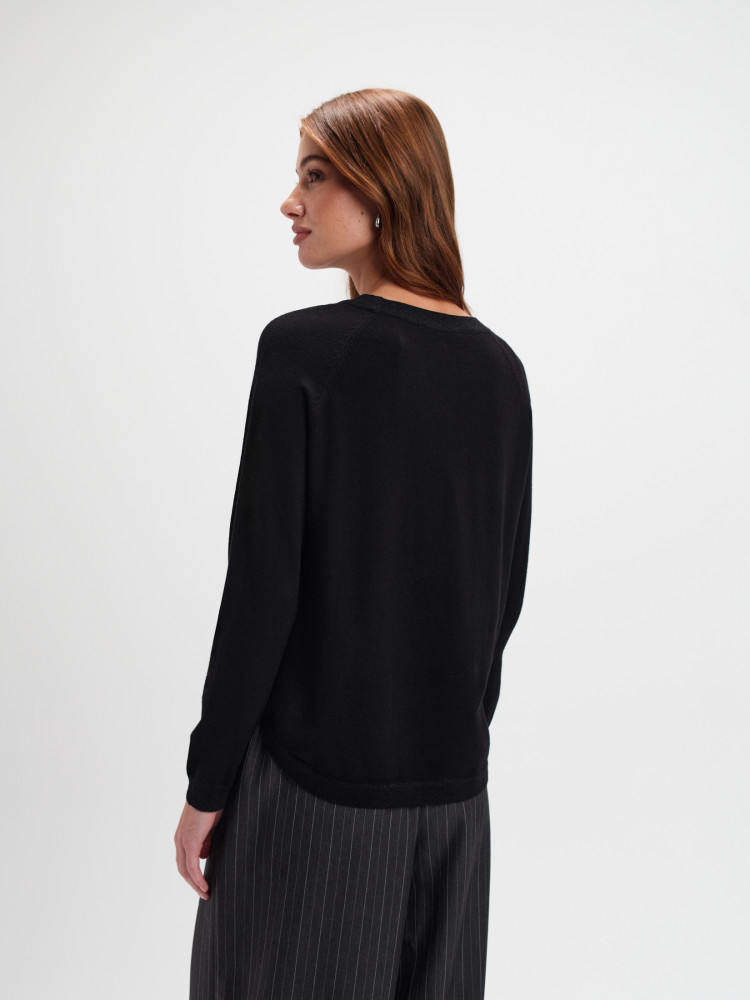 Basicowy czarny sweter 