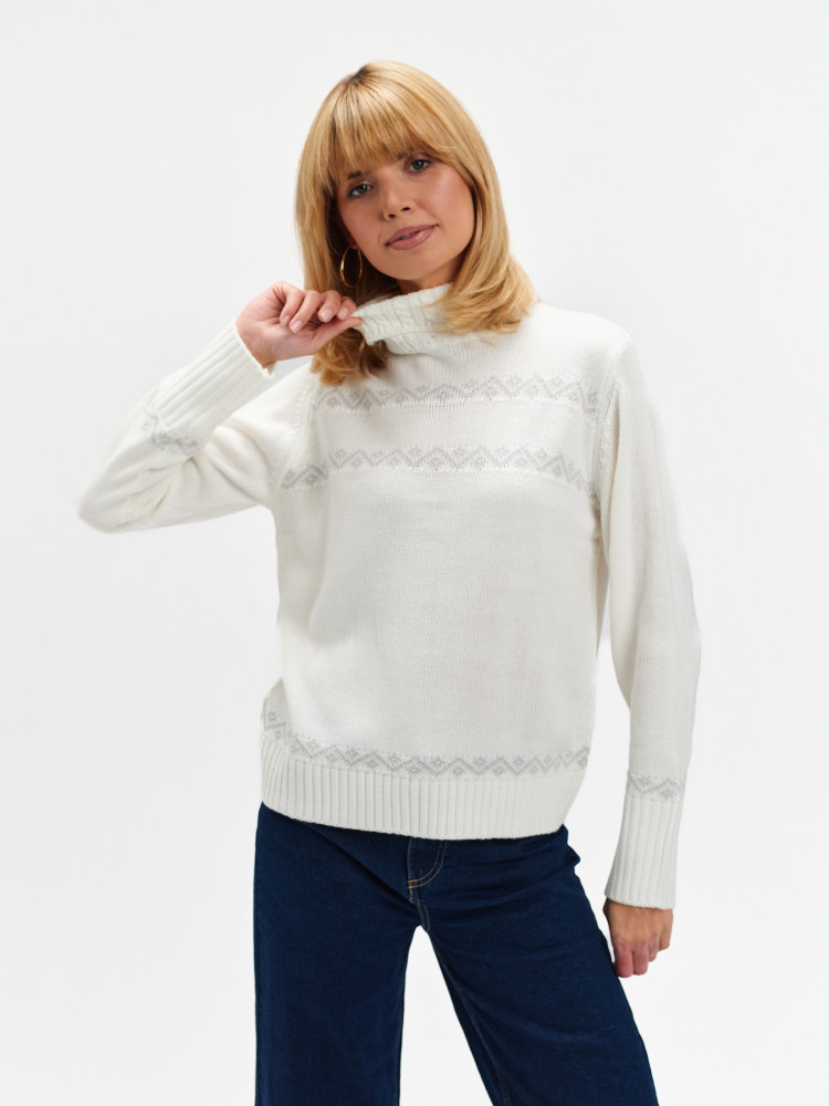 Miękki sweter z golfem 