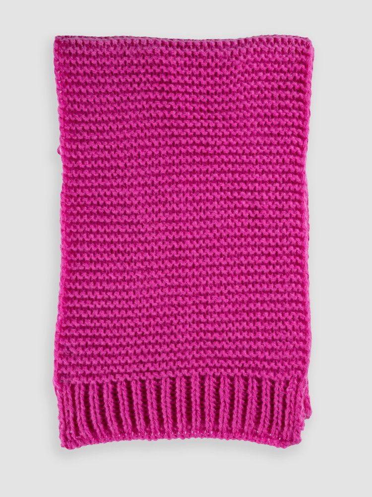 Komfortowy różowy szalik 