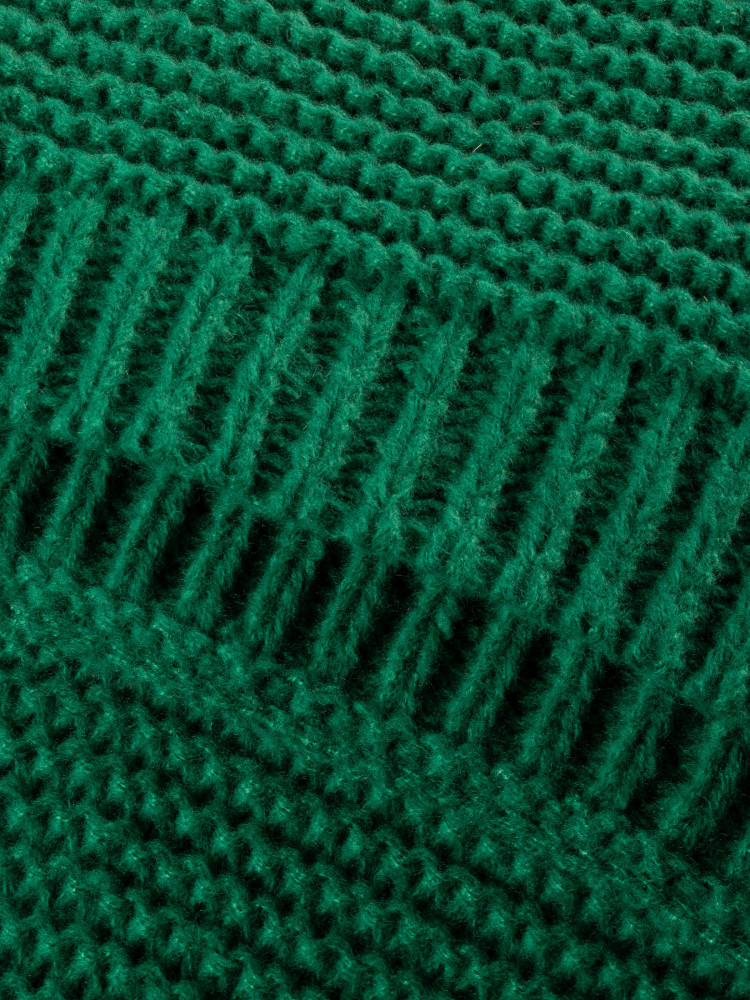 Komfortowy zielony szalik 