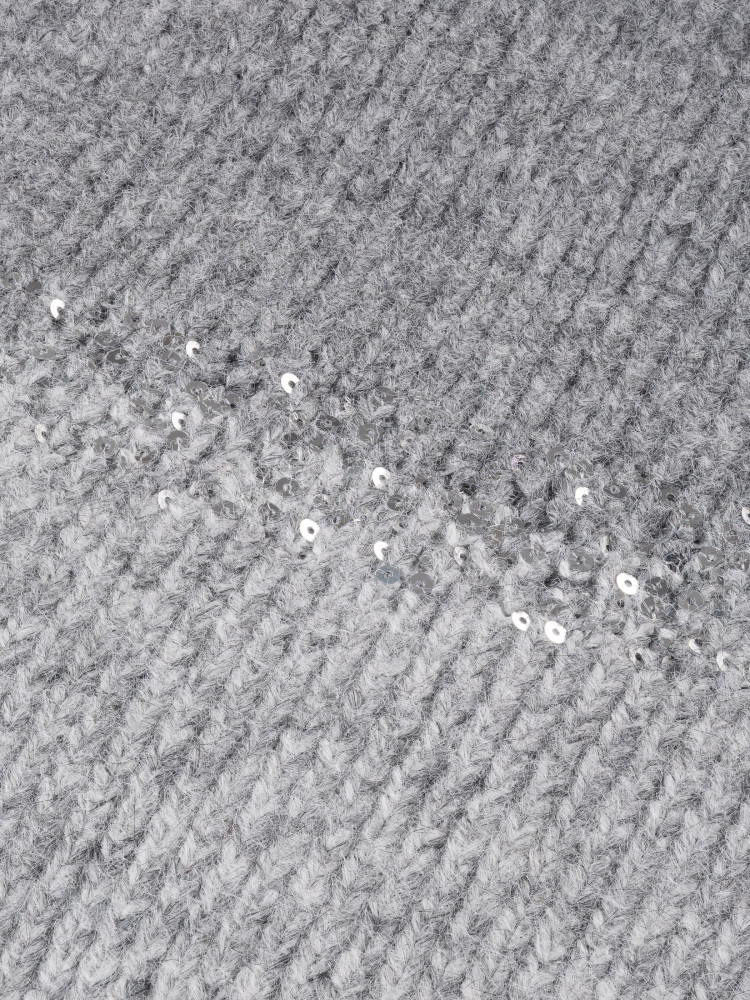 Cieniowany szary szal z błyskiem 