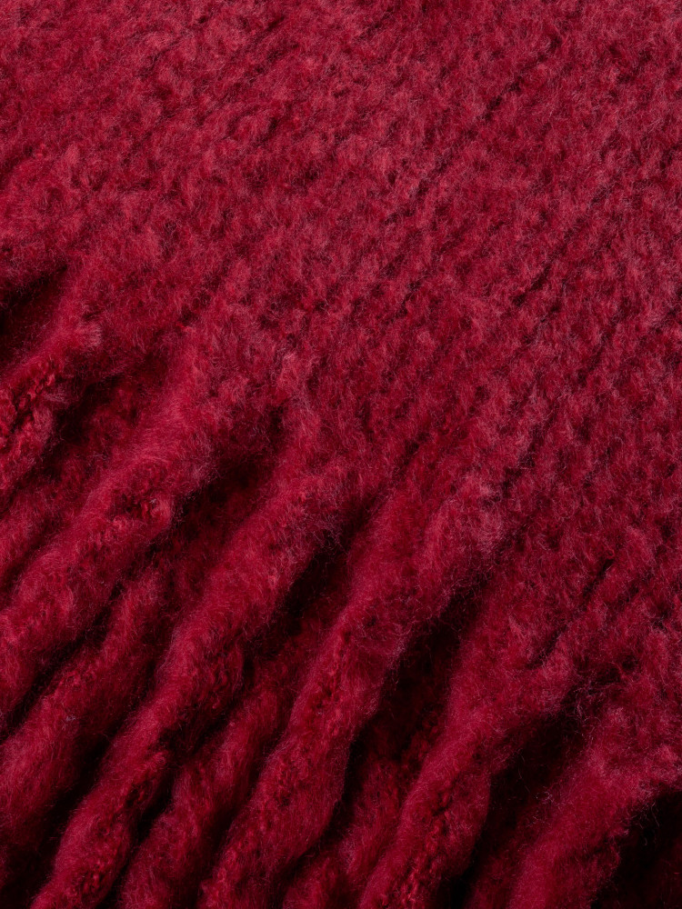 Miękki szal w kolorze bordo 