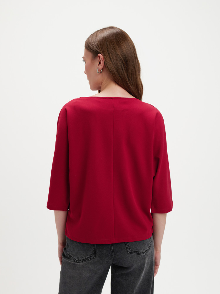 Luźny top z rękawem 3/4 