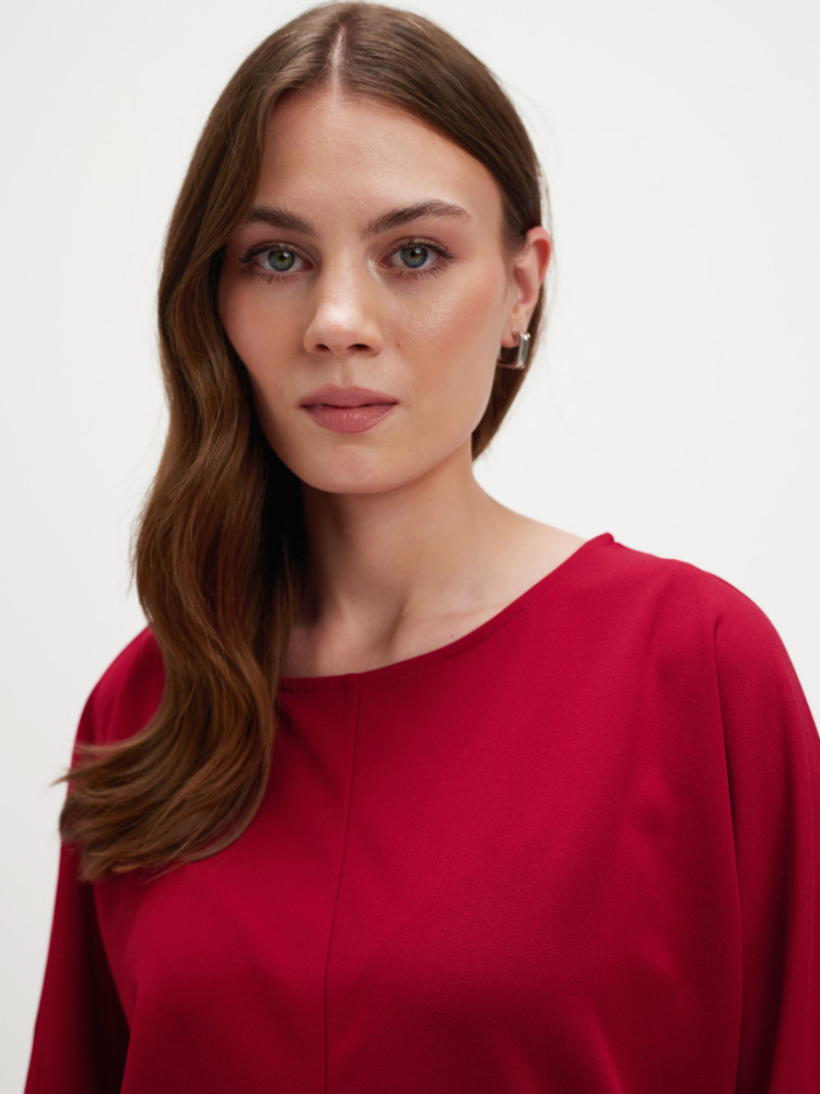 Luźny top z rękawem 3/4 