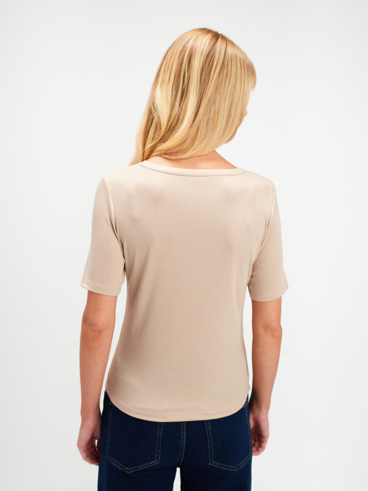 Dopasowany top w prążek 