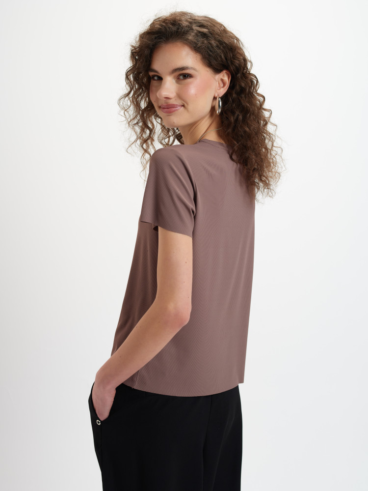 Top w odcieniu coffee 