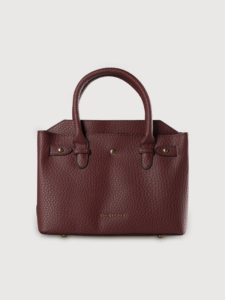Bordowa torebka shopper 