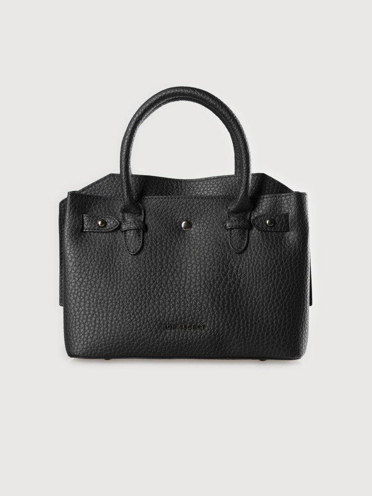 Czarna torebka typu shopper 