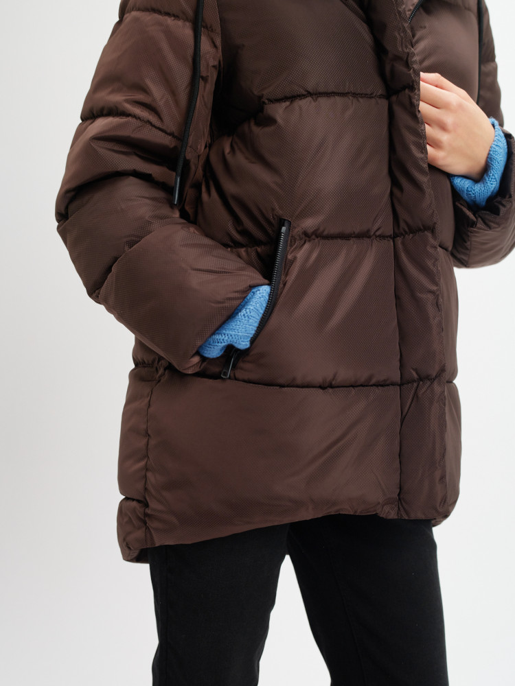 Kurtka w kolorze czekoladowego brązu 