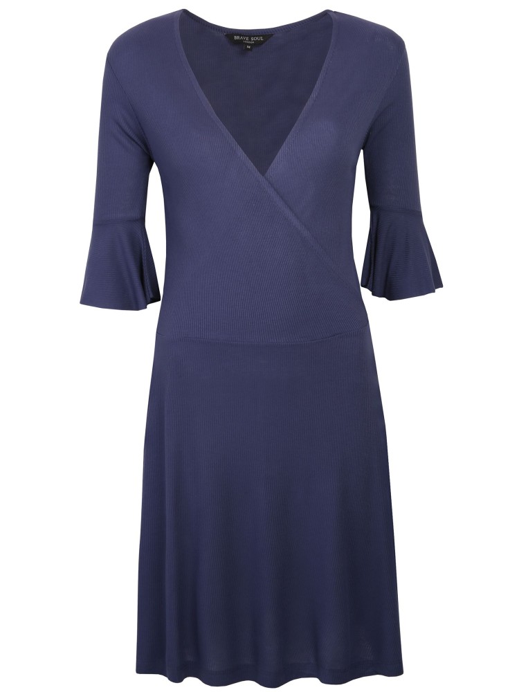 Sukienka damska z kopertowym dekoltem