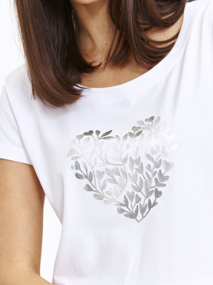 Uniwersalny biały t-shirt z grafiką