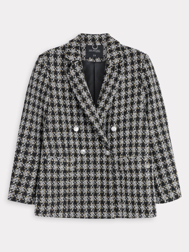 Żakiet damski w pepitkę Żakiet damski w pepitkę