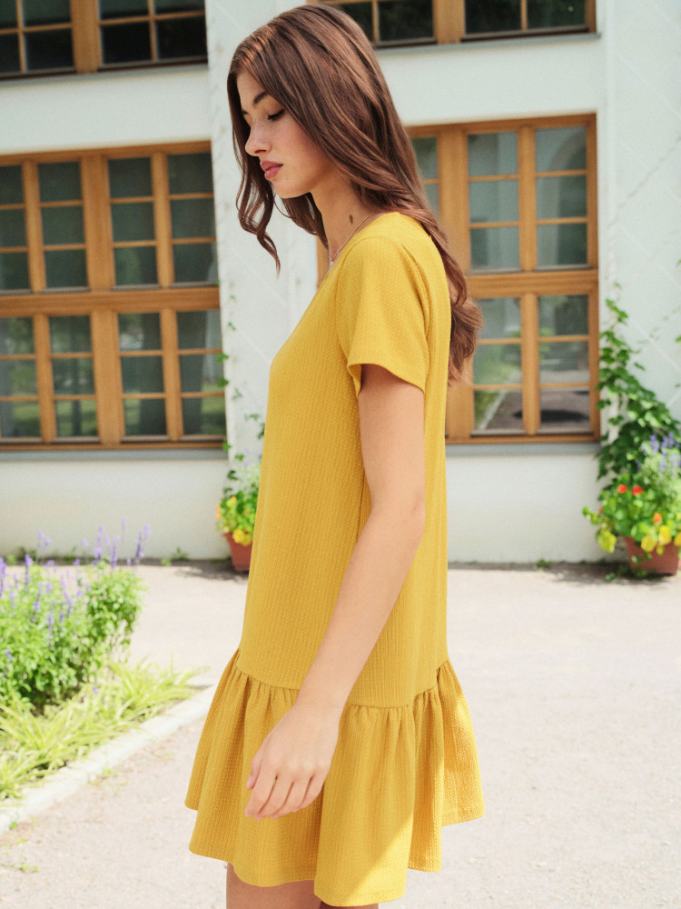 Żółta mini sukienka 