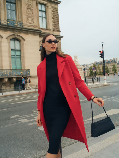 Czarna prążkowana spódnica ołówkowa 