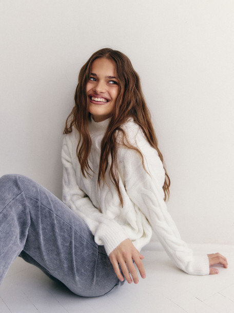 Szare jeansy wide leg 