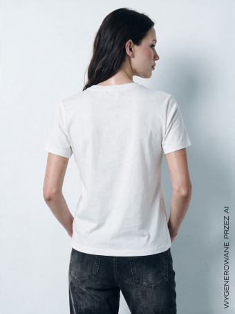Biały top basic 