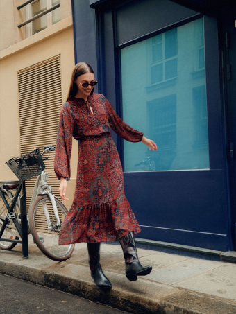 Midi sukienka w stylu boho 