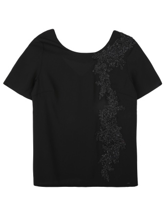 Elegancka bluzka z błyszczącą aplikacją