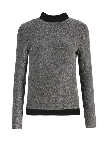 Bluza damska z błyszczącego materiału