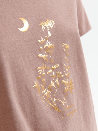 Dopasowany t-shirt z nadrukiem