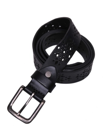 Skórzany ażurowy pasek