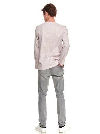 T-shirt z wywijanym rękawem