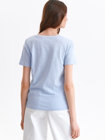 Pastelowy t-shirt z nadrukiem