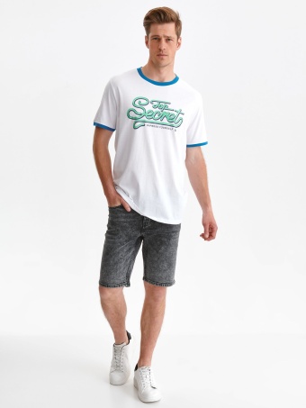 T-shirt krótki rękaw męski z logo top secret