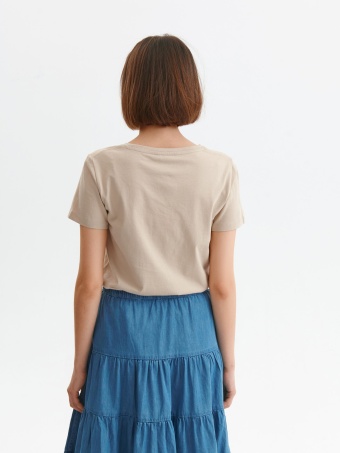 Bawełniany t-shirt damski z napisem