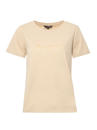 Bawełniany t-shirt damski z napisem