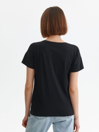 Damski t-shirt oversize z nadrukiem