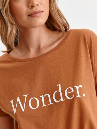 T-shirt krótki rękaw damski z napisem