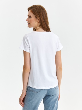 T-shirt o luźnym kroju z motywem ust