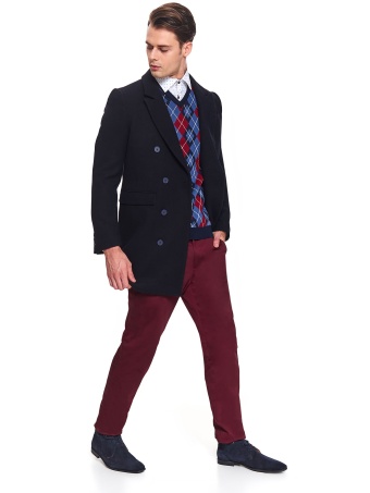Płaszcz elegancki dwurzędowy gładki