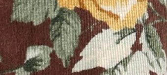 Sztruksowa mini spódniczka w kwiaty