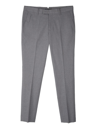 Spodnie męskie ze strukturalnej tkaniny o dopasowanym kroju