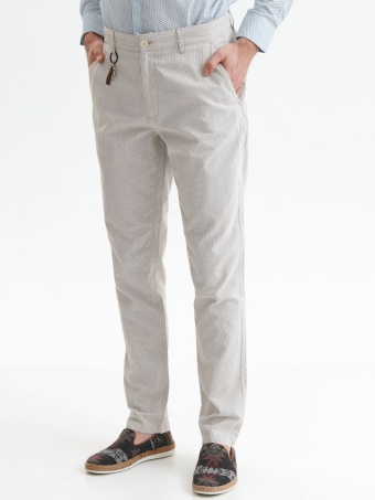 Spodnie z prążkowanej tkaninny