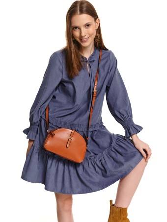 Sukienka z falbanką i wiązaniem