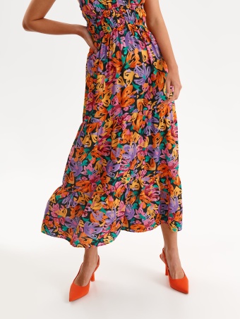 Sukienka maxi w kolorowe kwiaty