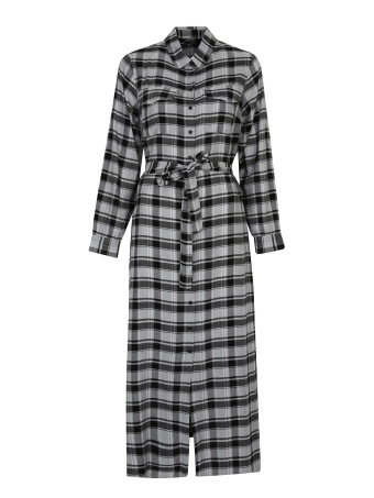 Koszulowa sukienka z paskiem